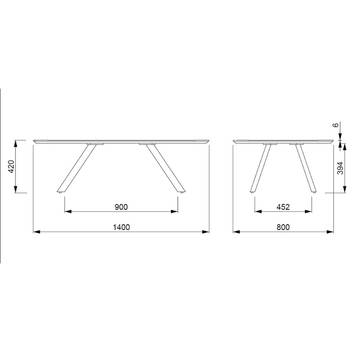 Mesa de centro aluminio [Anmore] - imagen 14