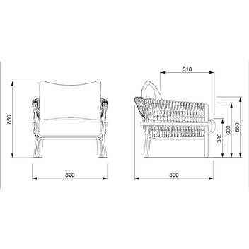 Sillón relax aluminio y cuerda [Anmore] - imagen 29