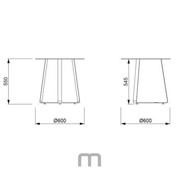 Mesa auxiliar ◯60 de aluminio [Bangor] - imagen 9