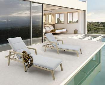 Tumbona aluminio efecto madera [Harmony] - imagen 5