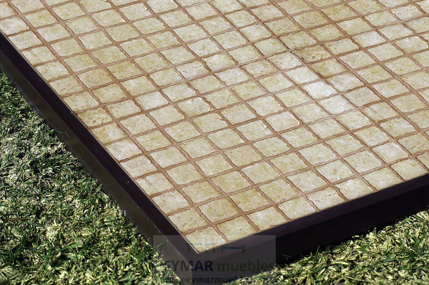 Mesa forja Sevilla - Mesa cuadrada o rectangular de forja con tapa de cristal, disponible en varias medidas y acabados