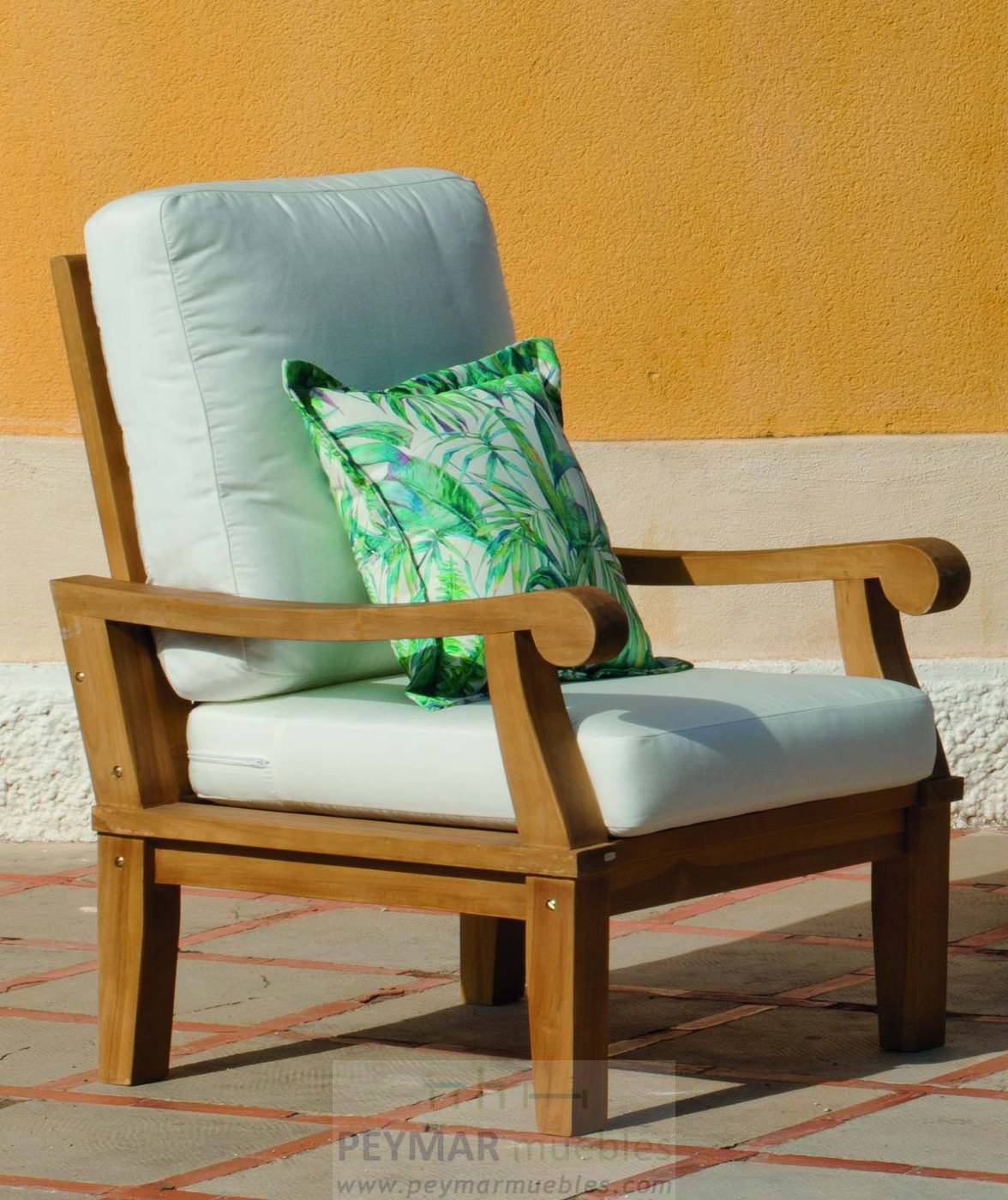 Sillón Madera Teka Madrid de Hevea · Jardín/Terraza Madera