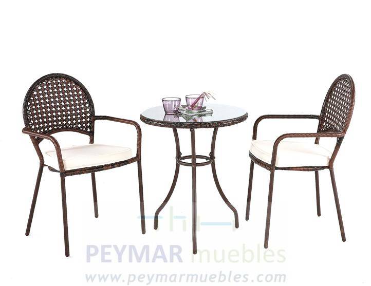 Set Ratán Calea/Belfast de Hevea « Terraza/Jardín Fibra:Mesas/Sillas Online  « Muebles Online - Muebles Peyma…