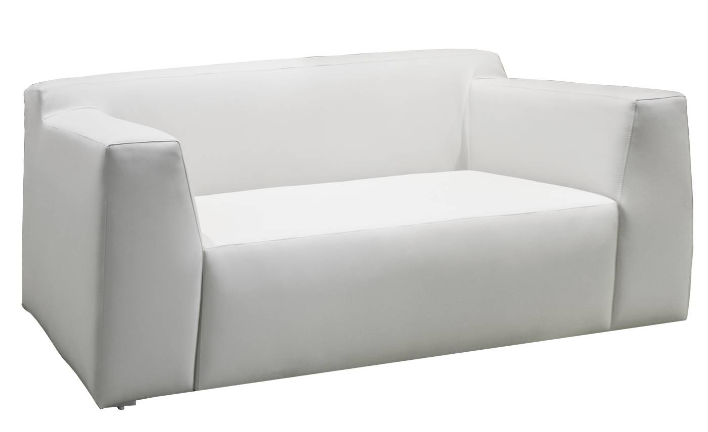 Sofá de 2 o 3 plazas de alumino tapizado con piel nautica o premiun. Disponible en varios colores y tipos de tapizado.