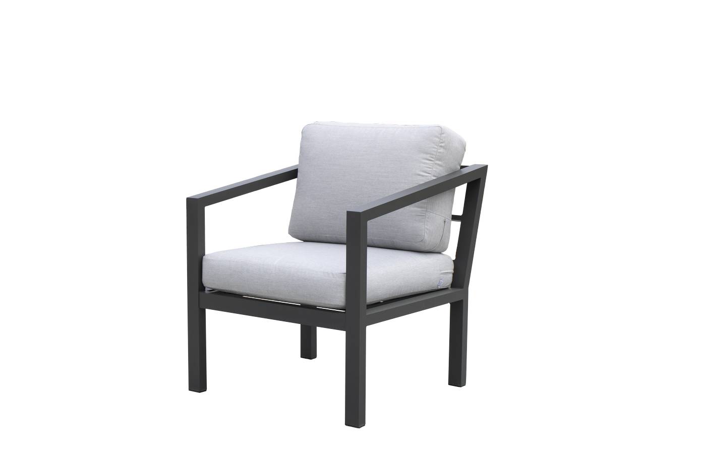 Set Aluminio Oregón-8 - Conjunto de aluminio: sofá de 3 plazas + 2 sillones + 1 mesa de centro. Colores blanco, antracita, marrón, champagne o plata.