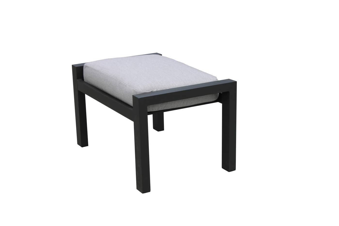 Set Aluminio Oregón-10 - Conjunto de aluminio: sofá de 3 plazas + 2 sillones + 1 mesa de centro + 2 reposapiés. Colores blanco, antracita, marrón, champagne o plata.