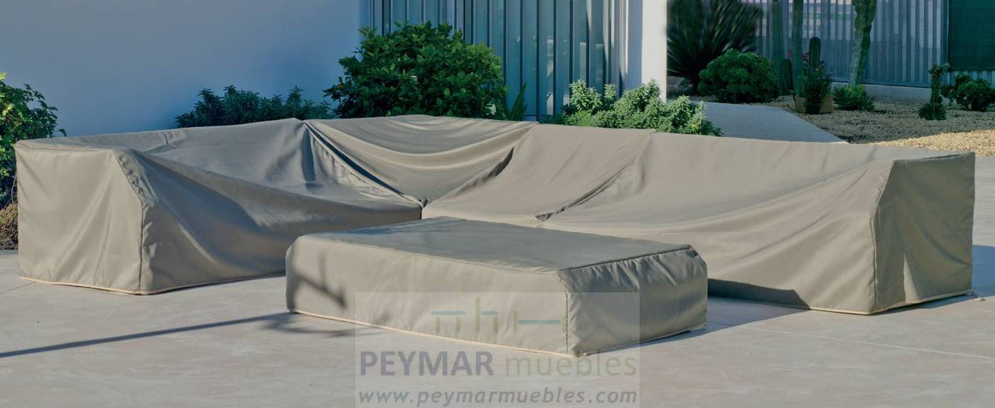 Rinconera Aluminio Luxe Zafiro-28 - Rinconera confort lujo 6-8 plazas + mesa centro. Estructura robusta de aluminio color blanco, antracita o champagne.