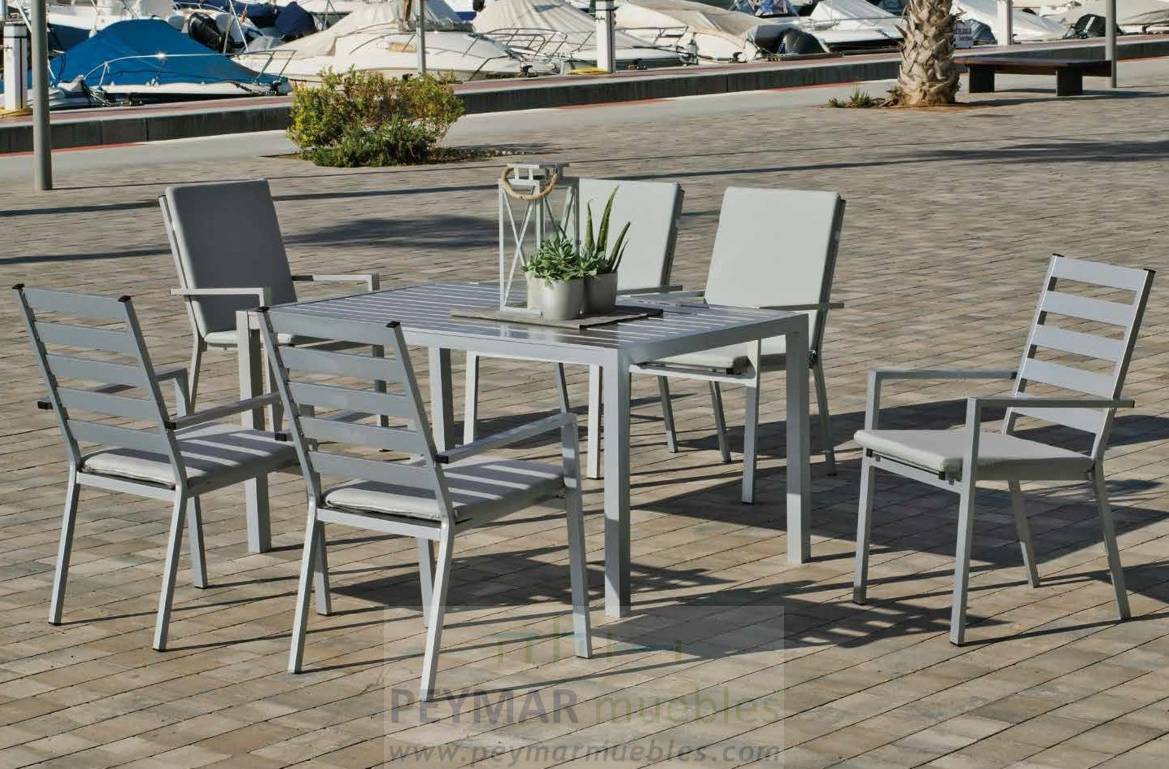 Mesa Plegable Neferti-150 de Hevea · Jardín/Terraza Aluminio