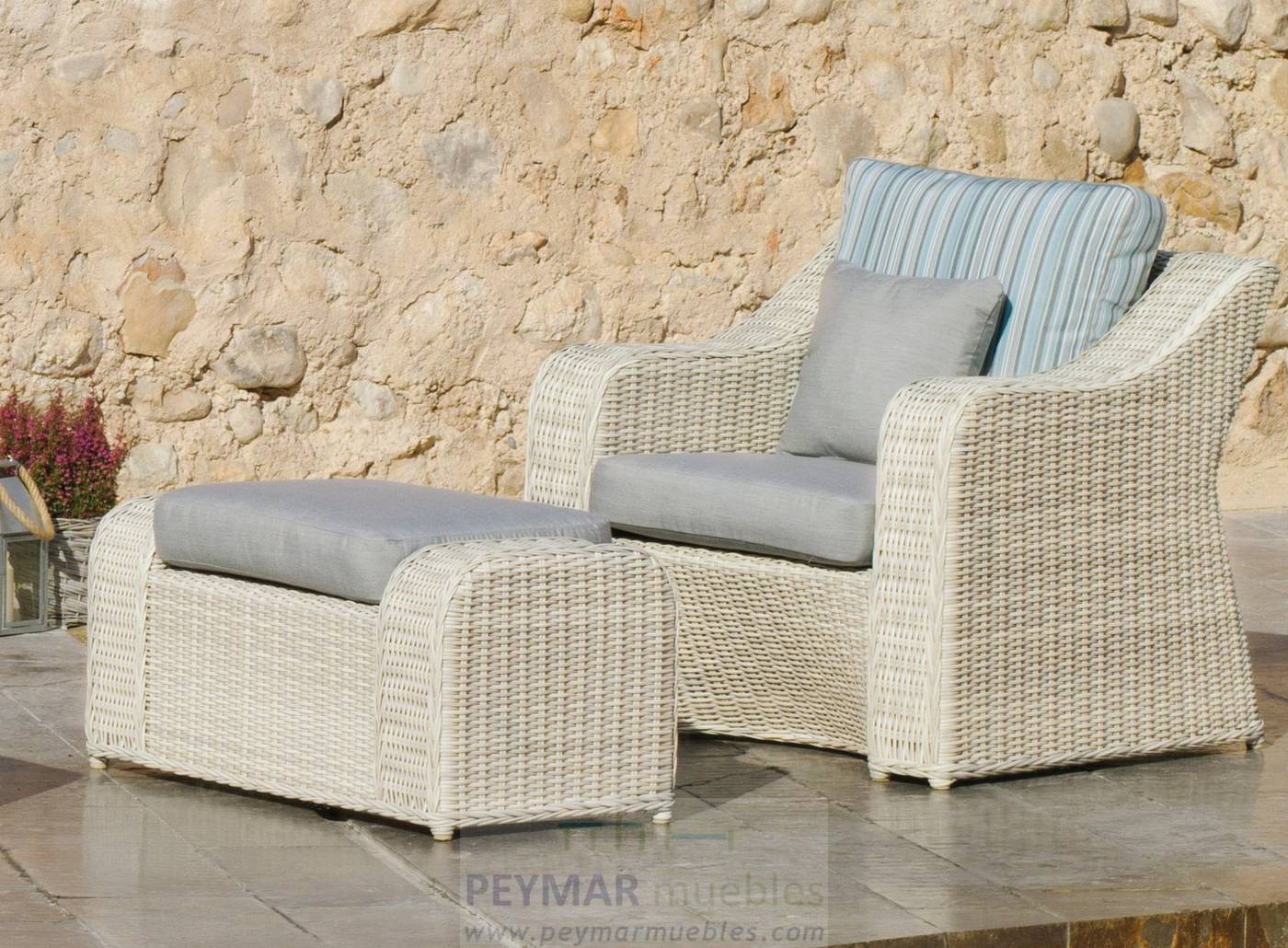 Sillón Médula Luxe Celebes-1 - Sillón relax de médula sintética con cojines desenfundables tapizados en Dralón Lux.