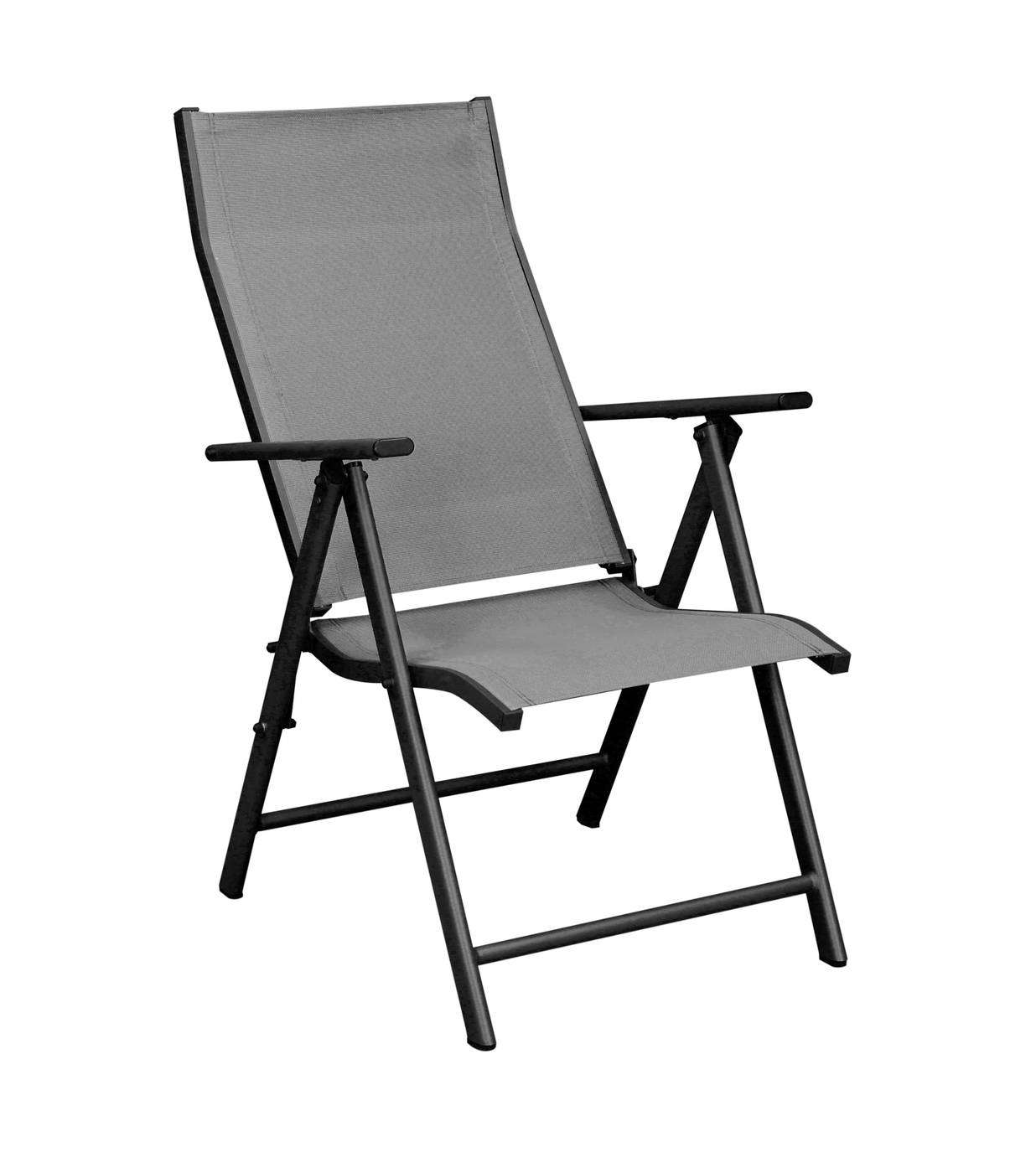 Set Córcega-160-4 Saporo - Conjunto de aluminio para jardín: Mesa rectangular con tablero HPL de 160 cm + 4 tumbonas con asiento y respaldo textilen. Colores: blanco y antracita.