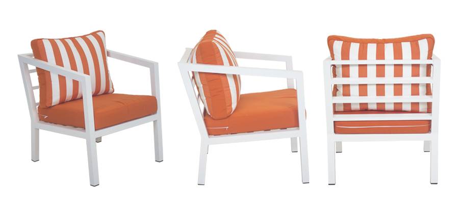 Set Aluminio Luxe Acapulco-10 - Conjunto aluminio luxe: 1 sofá 3 plazas + 2 sillones + 1 mesa de centro. Disponible en color blanco, antracita o champagne.<br/><br/><b>OFERTA VÁLIDA HASTA EL 30 DE JUNIO O FIN DE EXISTENCIAS</b>
