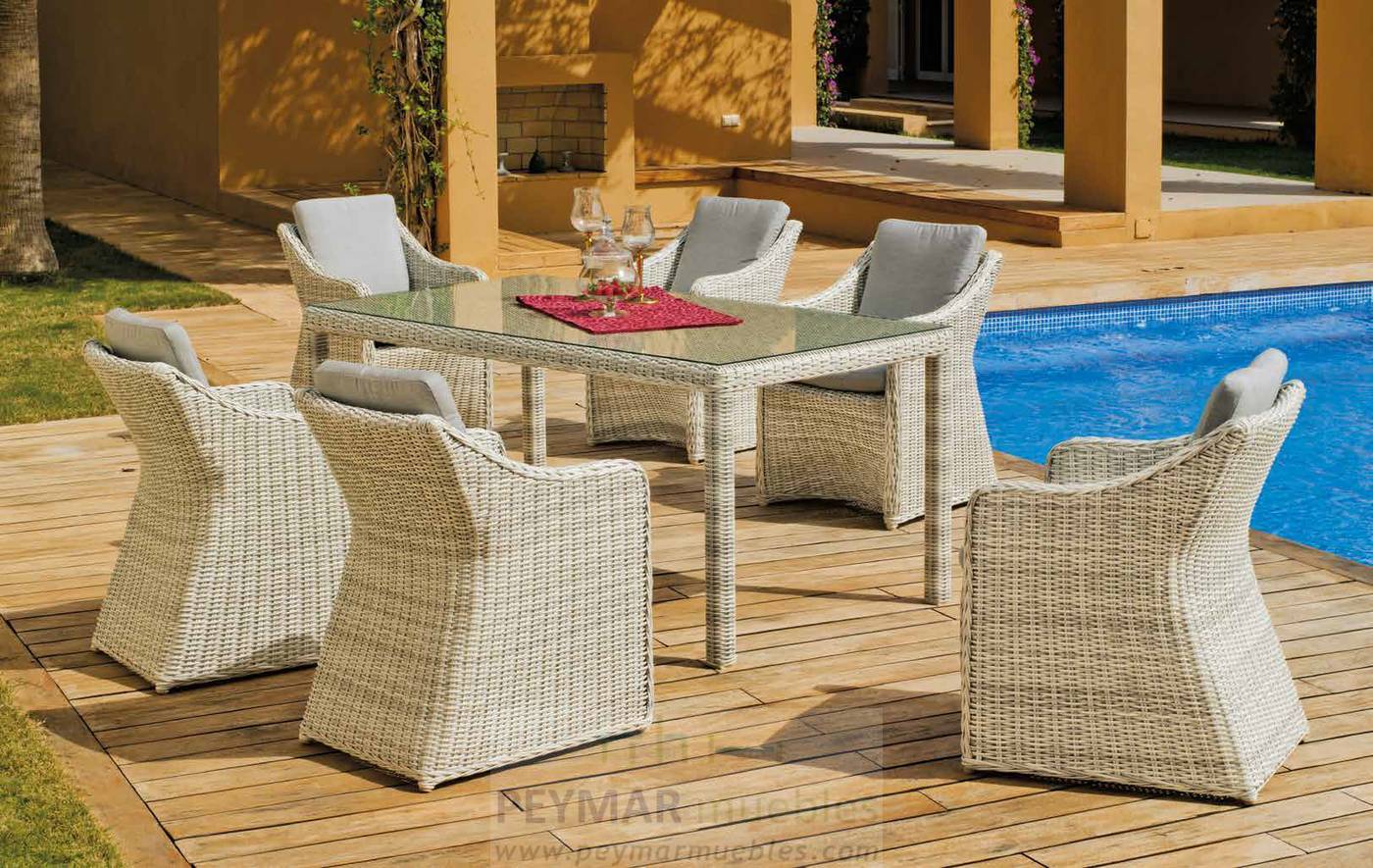 Sillón Médula Luxe Celebes-50 - Sillón comedor de médula sintética con cojines asiento y respaldo tapizados en Dralón Lux.